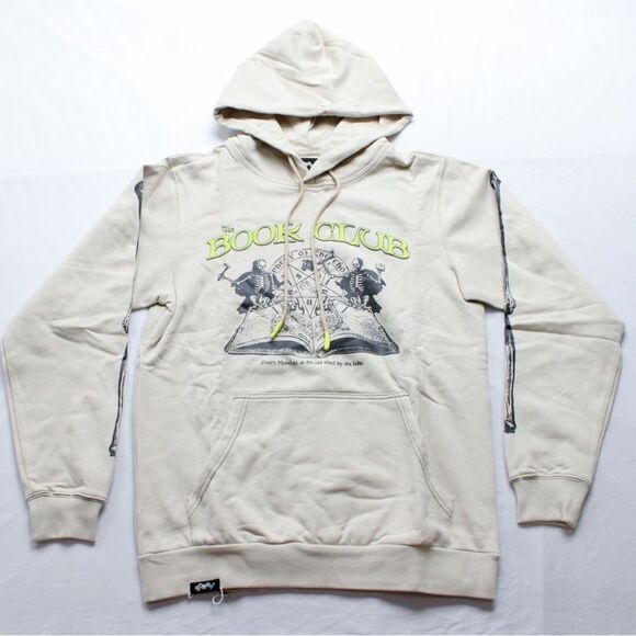 Sorry! Adult's The Sorry Boys The Book Club‎ Graphic Hoodie AR8 Beige 2XL NWT - Picture 1 of 8